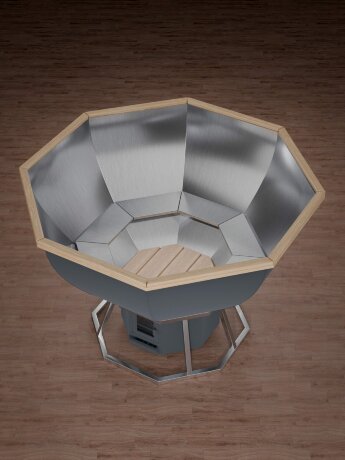 KELLEK Siberic (4-6 персон) - банный чан со стандартной печью графит