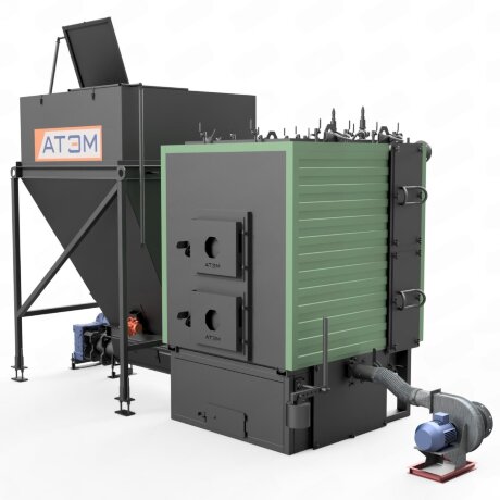 АТЭМ КВм-0,6Д - автоматический котел на щепе и опилках