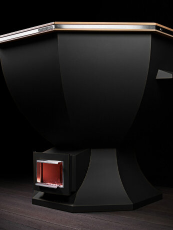 KELLEK Geizer (4-6 персон) - банный чан с водяной печью черный