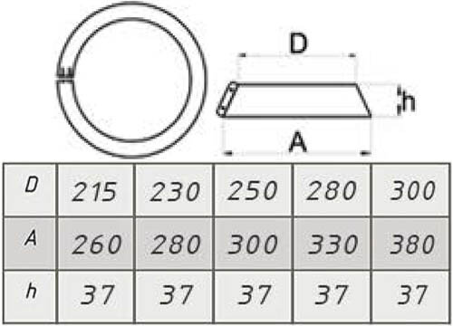 Компакт MAGMA - юбка нерж. 0,5мм