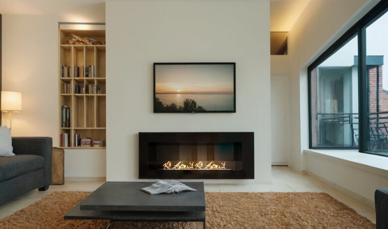 Русский огонь Лофт 1100V - биокамин встраиваемый