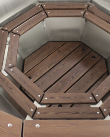 Тепло-чан (8 персон) - банный чан с печью и водяной рубашкой