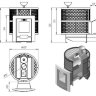 Вектор Прайм - печь для бани дровяная с закрытой каменкой