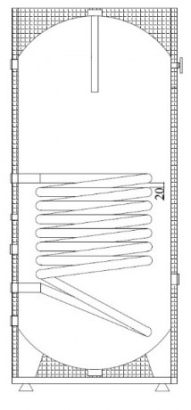 Parpol RX 100 - бойлер напольный косвенного нагрева с теплообменником