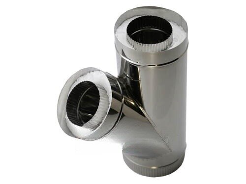 Компакт LAVA - сэндвич-тройник 45° нерж./нерж. 0,5мм/0,5мм