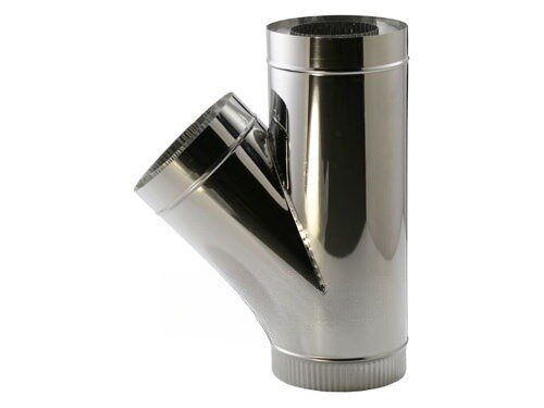 Компакт LAVA - сэндвич-тройник 45° нерж./нерж. 0,8мм/0,5мм