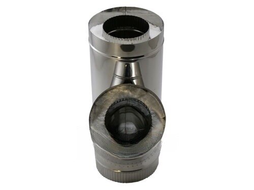 Компакт LAVA - сэндвич-тройник 45° нерж./нерж. 0,8мм/0,5мм