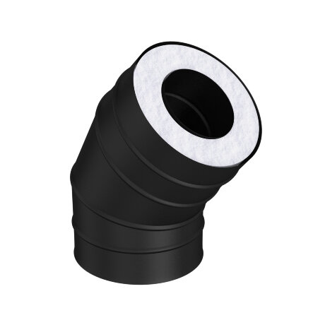 Компакт MAGMA - сэндвич-отвод 45° нерж./муар 0,8мм/0,5мм