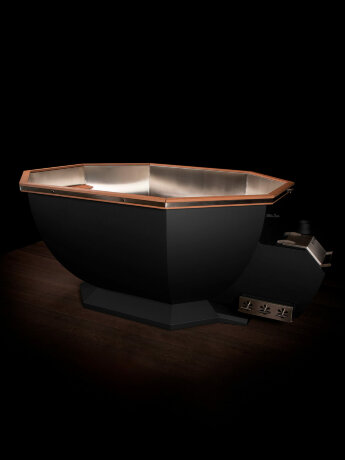 KELLEK Boil (6-8 персон) - банный чан с боковой печью черный