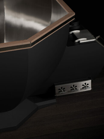 KELLEK Boil (6-8 персон) - банный чан с боковой печью черный