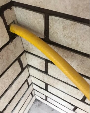 Stahlmann SS304 15А - гофрированная труба, отожженная, в желтой оболочке, 30м