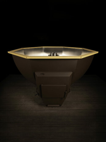 KELLEK Savanna (4-5 персон) - банный чан с интегрированной печью шоколадный