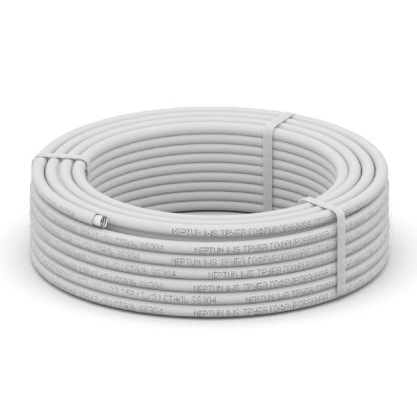 Stahlmann SS304 15А - гофрированная труба, отожженная, в белой оболочке, 50м