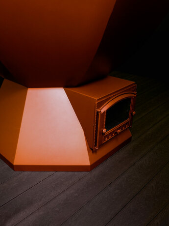 KELLEK Termal (2-4 персоны) - банный чан с печью с водяным карманом медный