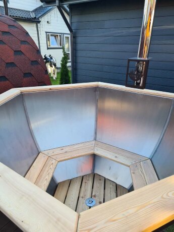 Алтайский чан (4-5 персон) - банный чан с печью