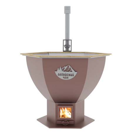 Алтайский чан (4-5 персон) - банный чан с печью