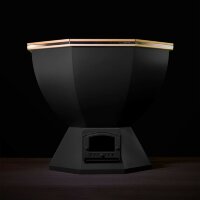 KELLEK Termal (2-4 персоны) - банный чан с печью с водяным карманом черный