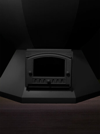 KELLEK Termal (2-4 персоны) - банный чан с печью с водяным карманом черный