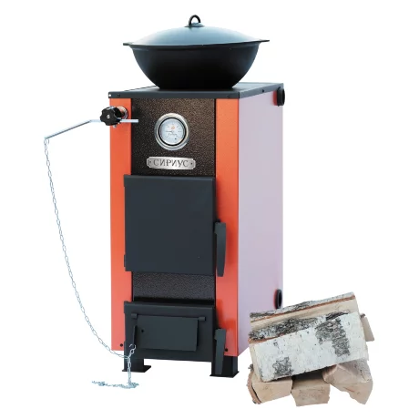 НМК Сириус 10 - котел твердотопливный с варочной поверхностью