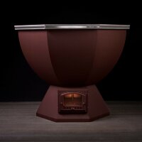 KELLEK Termal (2-4 персоны) - банный чан с печью с водяным карманом шоколадный