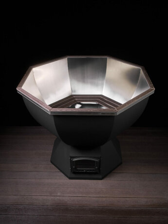 KELLEK Termal (4-6 персон) - банный чан с печью с водяным карманом графит