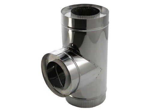 Компакт LAVA - сэндвич-тройник 90° нерж./нерж. 0,5мм/0,5мм