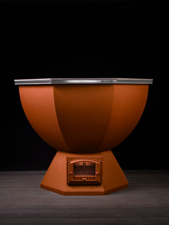 KELLEK Termal (4-6 персон) - банный чан с печью с водяным карманом медный