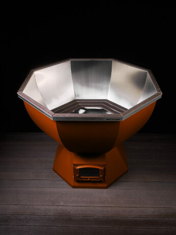 KELLEK Termal (4-6 персон) - банный чан с печью с водяным карманом медный