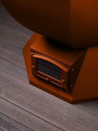 KELLEK Termal (4-6 персон) - банный чан с печью с водяным карманом медный