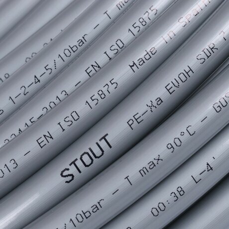 STOUT PEXa/EVOH 16х2,2 - трубы из сшитого полиэтилена серые, 100м