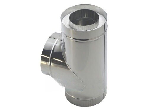 Компакт LAVA - сэндвич-тройник 90° нерж./нерж. 0,8мм/0,5мм