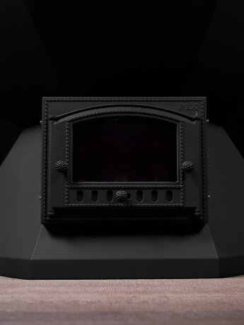 KELLEK Termal (4-6 персон) - банный чан с печью с водяным карманом черный