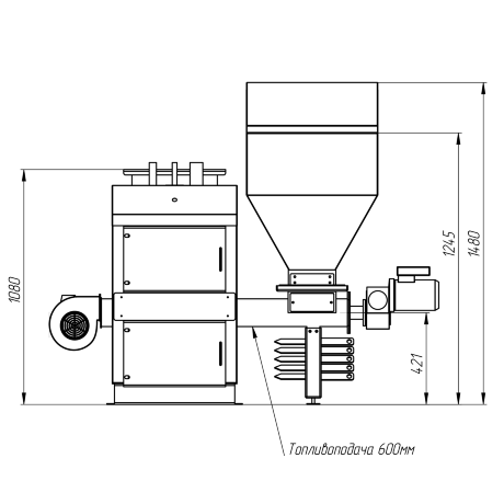 КТМ 15 - котел автоматический угольный (пеллетный)