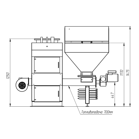 КТМ 20 - котел автоматический угольный (пеллетный)
