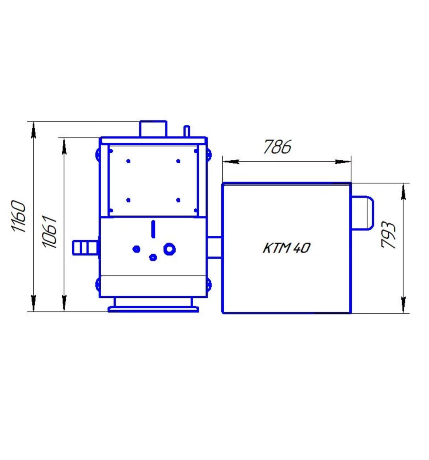 КТМ 40 - котел автоматический угольный (пеллетный)