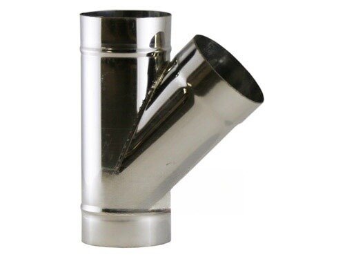 Компакт LAVA - тройник 45° нерж. 0,8 мм