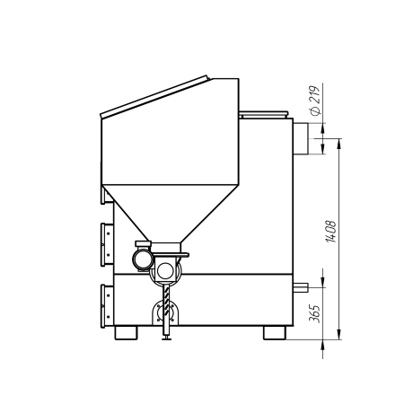 КТМ 80 - котел автоматический угольный (пеллетный)