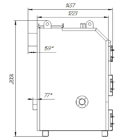 КТМ 100 - котел автоматический угольный (пеллетный)