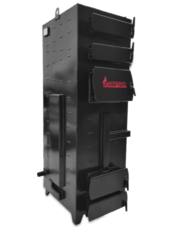 Гибрид 60 кВт - котел твердотопливный длительного горения