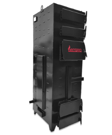 Гибрид 100 кВт - котел твердотопливный длительного горения