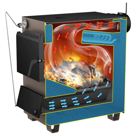 СТЭН Каракан 16 ТПЭВ - котел твердотопливный двухконтурный