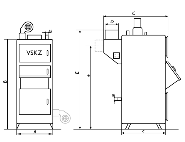ВСКЗ-КОМФОРТ 42 - котел длительного горения твердотопливный