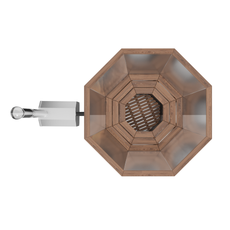 МАТЕА (4-6 персон) - банный чан с внешней печью из лиственницы