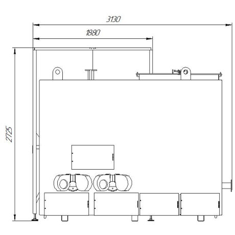 КТМ 800 - котел автоматический угольный (пеллетный)