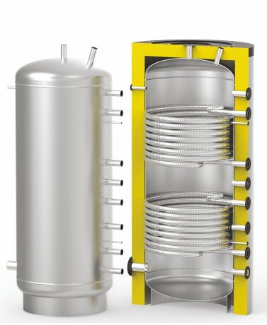 S-TANK SOLAR SS DUO 200 - бойлер косвенного нагрева из нержавеющей стали