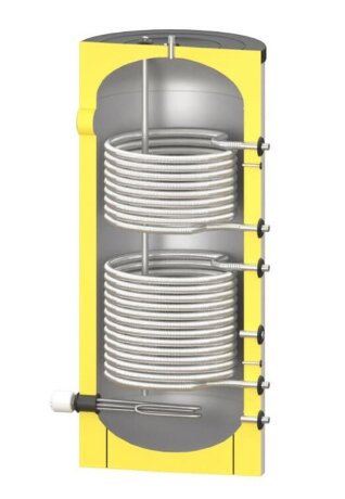 S-TANK SOLAR SS DUO 1000 - бойлер косвенного нагрева из нержавеющей стали